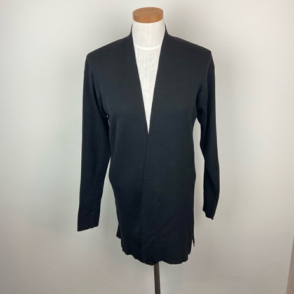 Eileen Fisher Wool Open Front Cardigan